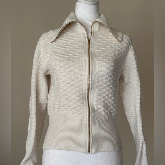 Marc New York Elegant Cream Ribbed Knit Sweater - Picture 9 of 14